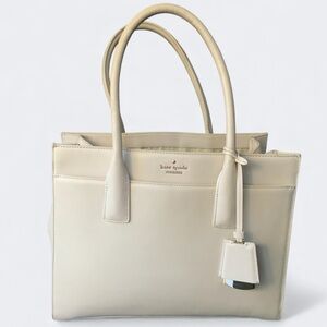 Kate Spade Cameron Medium Satchel Bag Ivory Cream
